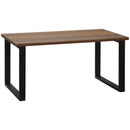 Tavolino da Caffè 100x60x50 cm  in MDF e Acciaio Nero
