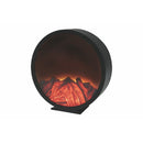 Lanterna Decorativa 32x8,5x32 cm Effetto Fiamma Nera