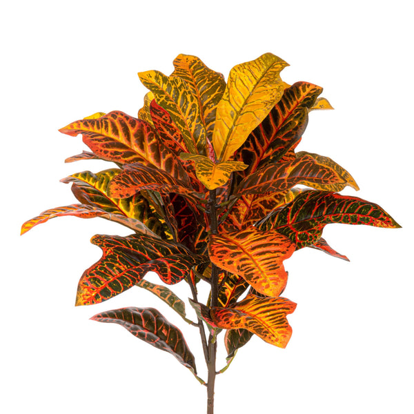 prezzo Set 2 Croton Pianta Artificiale Altezza 60 cm Arancio