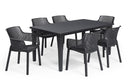 Tavolo da Giardino 165x94x74 cm in Resina Keter Futura Antracite