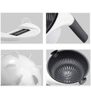 Attrezzo Taglia Scola Verdure Affettatrice Multifunzione Bianco