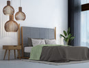 Set Lenzuola Sopra Sotto e Federe in Cotone Pistacchio Varie Misure