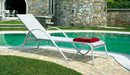 Lettino Prendisole da Giardino in Alluminio e Textilene Vorghini Porto Vecchio Avorio