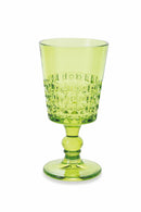 Set 6 Calici Ø8,4x17 cm in Vetro Villa d'Este Home Tivoli Pixel Multicolor