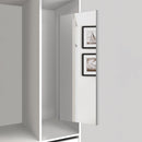 Specchio Estraibile per Armadio 34x100 cm Emuca Grigio Metallizzato