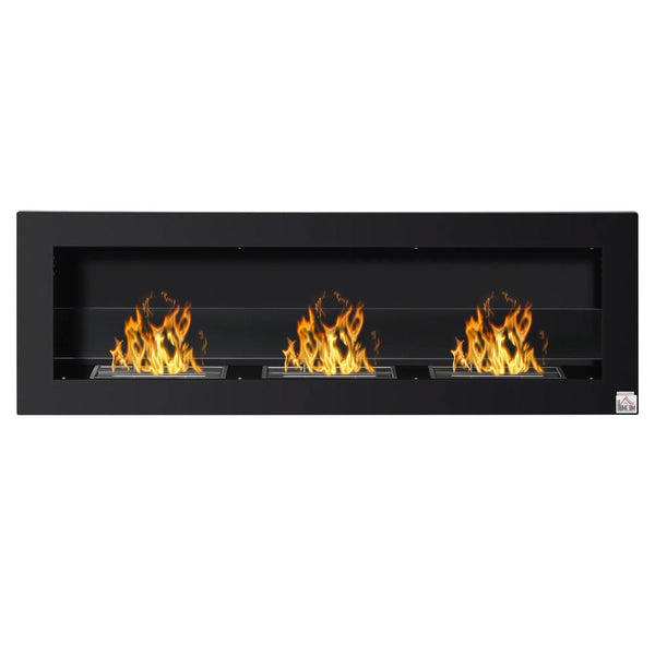 online Camino a Bioetanolo da Parete 120x15x40 cm Nero