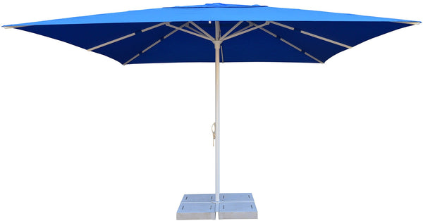 Ombrellone da Giardino 4x4m in Alluminio Palo Ø60 mm Telo in Poliestere Brera Blu online