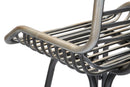 Sgabello Dublin 45x45x102 cm in Ferro Grigio e Verde