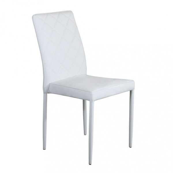 Sedia Blossom 41x50x91 h cm in Similpelle Bianco acquista