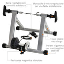 Rullo per Bicicletta a Magnete per Allenamento in Casa Argento 