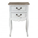 Mobiletto Cuore 2 44x32x74 h cm in Legno di paulownia Bianco