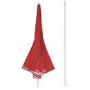 Ombrellone da Giardino Ø160 cm Palo Ø32 mm Gian Marco Venturi Rosso