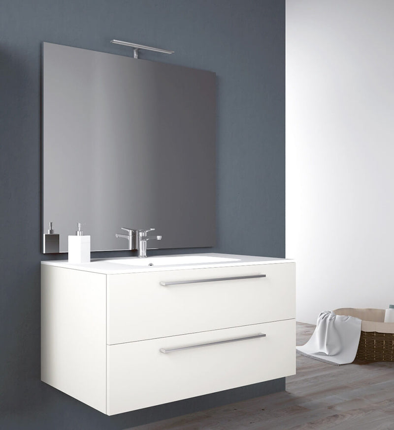Mobile da Bagno sospeso Samoa 10 Laccato Bianco TFT