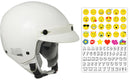 Casco Demi-Jet per Bambini con Frontino CGM Cuba Smile 204S Bianco 