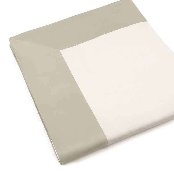 Set Lenzuola Sopra Sotto e Federe Balza in Raso Mitera Diamante Sabbia Varie Misure sconto