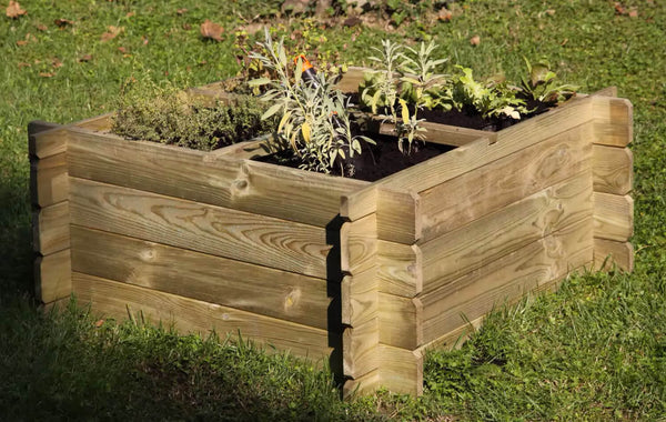 Ortolegno da Appoggio 100x100x42 cm in Legno di Conifera Taini sconto