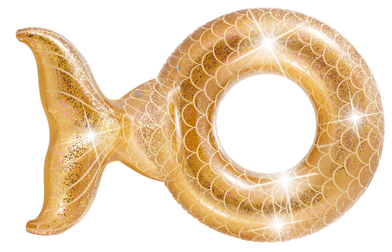 Salvagente Sirena Oro Glitter 147x107x79 cm Intex A56258NP/EP