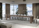 Tavolo Allungabile 140/400x90x77 cm Roxell Premium Noce  