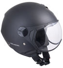 Casco Jet per Scooter Visiera Sagomata CGM Florence 107A Nero Opaco