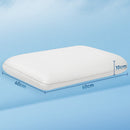 Cuscino Memory Foam a Rimbalzo Rapido 60x40x10 cm con Copertura Rimovibile e Lavabile Bianco Crema   