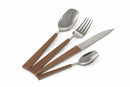 Servizio Set di Posate 24 Pezzi in Acciaio Villa d'Este Home Tivoli Wood