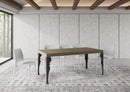 Tavolo Allungabile 180-284x90x77 cm Paxon Tortora Telaio Antracite 