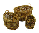 Cesta portalegna in rattan alaska ovale 