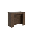 Consolle Allungabile 90-296x48x77 cm in Nobilitato Marrone