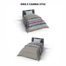 Trapunta Invernale Stampata in Microfibra 300gr Doubre Face Love Lines Varie Misure