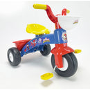 Triciclo a Pedali Primi Passi per Bambini 3 Ruote e Vano Contenitore Marvel Spidey Blu e Rosso  