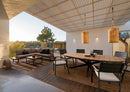 Tavolo da Esterno 218x115x75h cm in Alluminio Zelmar Naturale e Antracite  