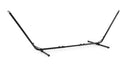 Supporto Struttura Portante Regolabile per Amaca 290-350x100x97h cm Portata Max 200 kg in Acciaio Nero  
