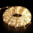 Tubo Luminoso LED da Esterno 10 m con Controller 8 Giochi di Luce IP44 Bianco Caldo      