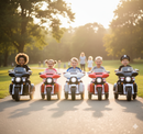 Moto Elettrica Polizia Americana 3 Ruote per Bambini 12V Kidfun Police Washington Rossa