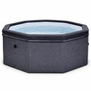 Vasca Idromassaggio Piscina Spa Semirigida Ottavia 4 Adulti 2 Bambini 1000 L 193x193x70 cm in PVC Grigio 