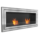 Camino a Bioetanolo da Parete 150x65 cm Flig Miami 150 Con Vetro