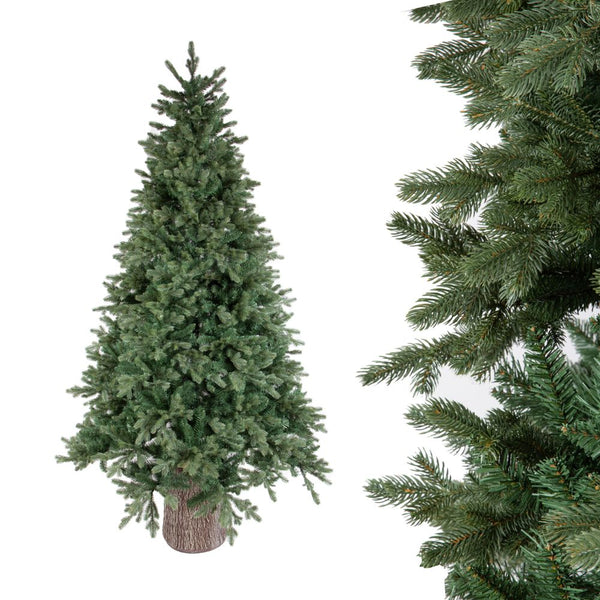 acquista Albero di Natale Artificiale 215 cm 1038 Rami con Tronco Abete Verde