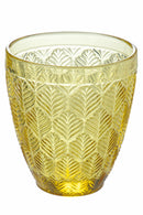 Set 6 Bicchieri Acqua in Vetro 300 ml Villa d'Este Home Tivoli Bali Leaf