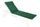 Cuscino Poly180 Verde Scuro per Lettino in Tessuto per Esterno