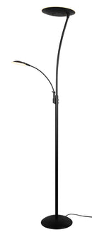 Piantana da Interno a LED in Metallo Nero Opaco