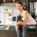 Set 2 Manubri Fitness da 15 kg Esagonali con Impugnatura Antiscivolo in Acciaio e Gomma Nero      