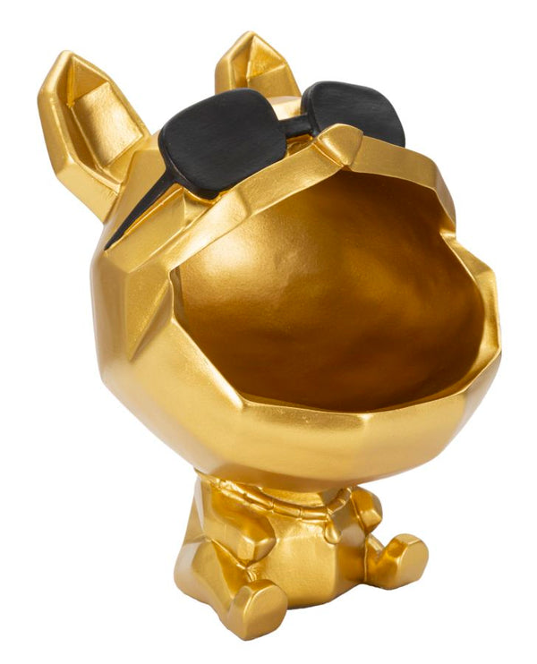 Cane Svuota Tasche 17x23,5x17 cm in Poliresina Oro/Nero online