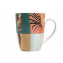 Set 6 Tazzine da Caffè Ø6x7 cm in Bone China VdE Tivoli 1996 Parrot Groove