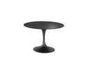 Tavolo Fisso Side 120x120x76 cm Top in Ceramica Marmo Nero