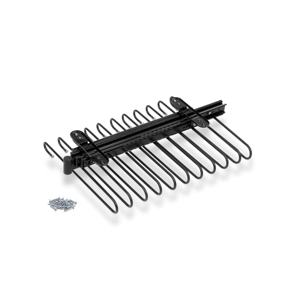 prezzo Porta Pantaloni Estraibile per Armadio in Acciaio Emuca Nero