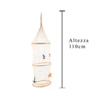 Set 2 Rete Decorativa Nassa Pescatori 110 cm