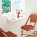 Tavolo Salvaspazio da Muro a Ribalta 80x60 cm in MDF Bianco 