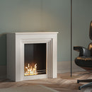 Camino a Bioetanolo da Pavimento 70x30x72 cm 2000W 1L Falcade Bianco