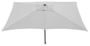 Ombrellone da Giardino 3x2 m Palo Ø38 mm in Alluminio Tessuto Poliestere Trend Bianco