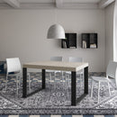 Tavolo Allungabile 120-224x90x77 cm Tecno Cashmere Telaio Antracite 